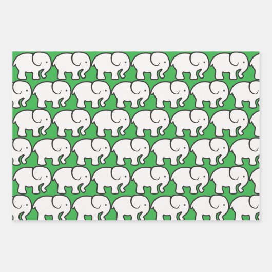 White Elephant Design Wrapping Paper (Voorkant)