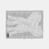 White Elephant Dotted Fleece Blanket (Voorkant (Horizontaal))
