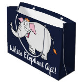 White Elephant Exchange Cartoon Groot Cadeauzakje (Achterkant Gekanteld)