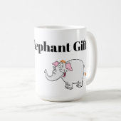 White Elephant Exchange Cartoon Koffiemok (Voorkant rechts)