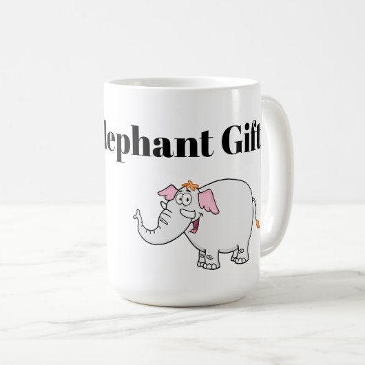 White Elephant Exchange Cartoon Koffiemok (Voorkant rechts)