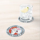 White Elephant Exchange Cartoon Ronde Kartonnen Onderzetter (Insitu)