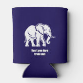 White Elephant Gag Gift Blikjeskoeler (Achterkant)