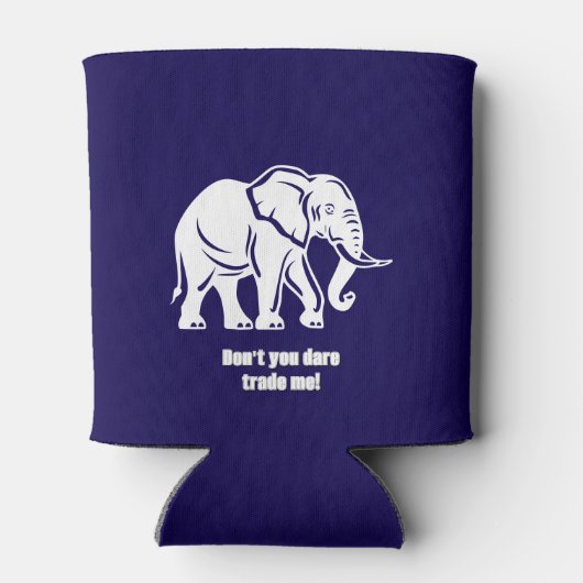 White Elephant Gag Gift Blikjeskoeler (Achterkant)