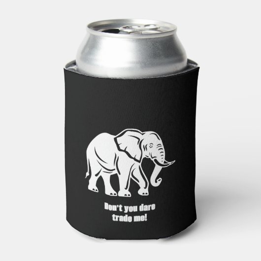 White Elephant Gag Gift Blikjeskoeler (Blikje Voorkant)