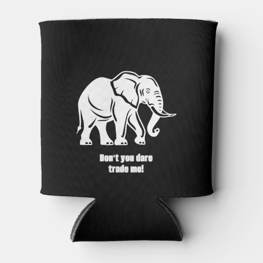 White Elephant Gag Gift Blikjeskoeler (Voorkant)