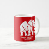 White Elephant Gag Gift Koffiemok (Voorkant rechts)