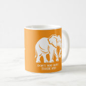 White Elephant Gag Gift Koffiemok (Voorkant rechts)