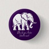 White Elephant Gag Gift Ronde Button 3,2 Cm (Voorkant)