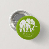 White Elephant Gag Gift Ronde Button 3,2 Cm (Voorkant /achterkant)