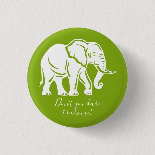 White Elephant Gag Gift Ronde Button 3,2 Cm (Voorkant)