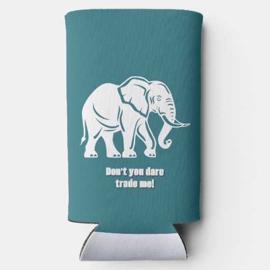 White Elephant Gag Gift Seltzer Blikjeskoeler (Achterkant)