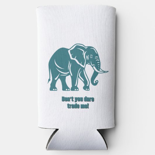 White Elephant Gag Gift Seltzer Blikjeskoeler (Voorkant)