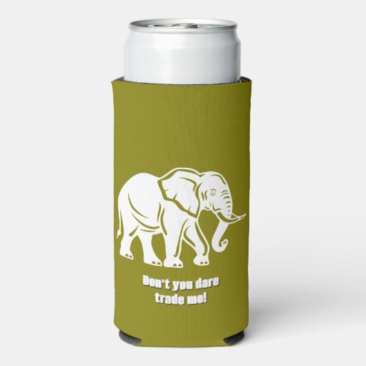 White Elephant Gag Gift Seltzer Blikjeskoeler (Seltzer Achterkant)