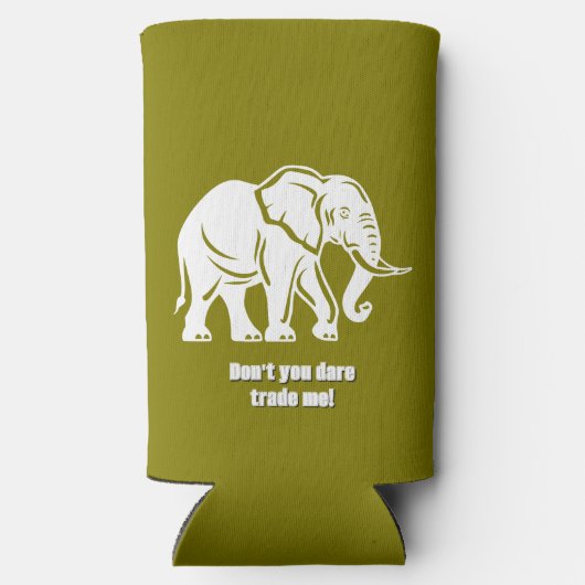 White Elephant Gag Gift Seltzer Blikjeskoeler (Achterkant)