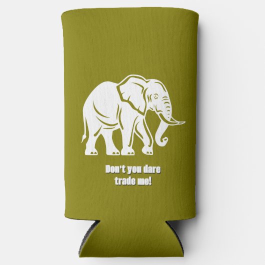 White Elephant Gag Gift Seltzer Blikjeskoeler (Voorkant)