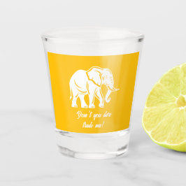 White Elephant Gag Gift Shot Glas