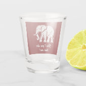 White Elephant Gag Gift Shot Glas (Achterkant)