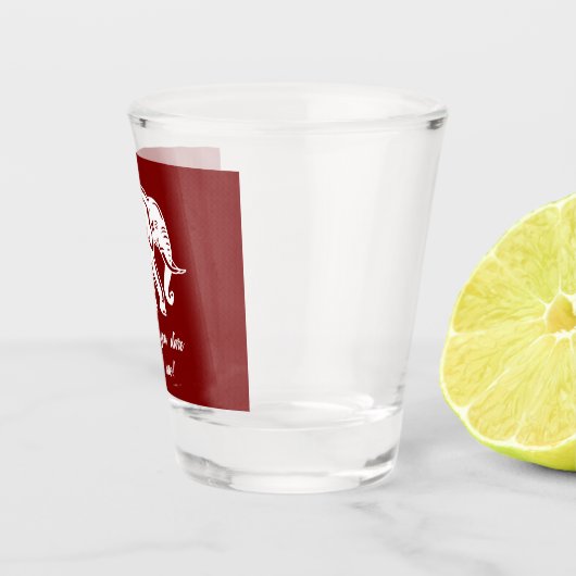 White Elephant Gag Gift Shot Glas (Rechts)