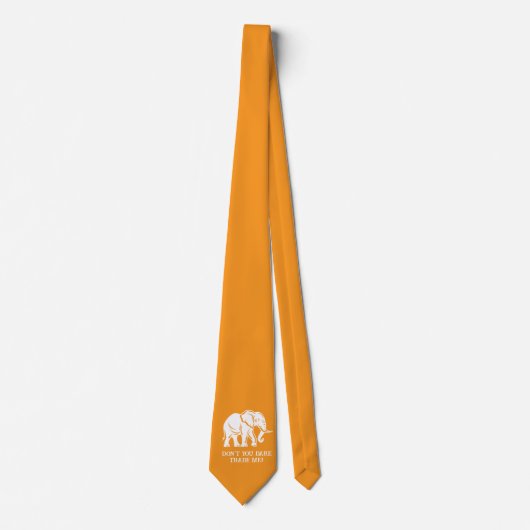 White Elephant Gag Gift Stropdas (Voorkant)