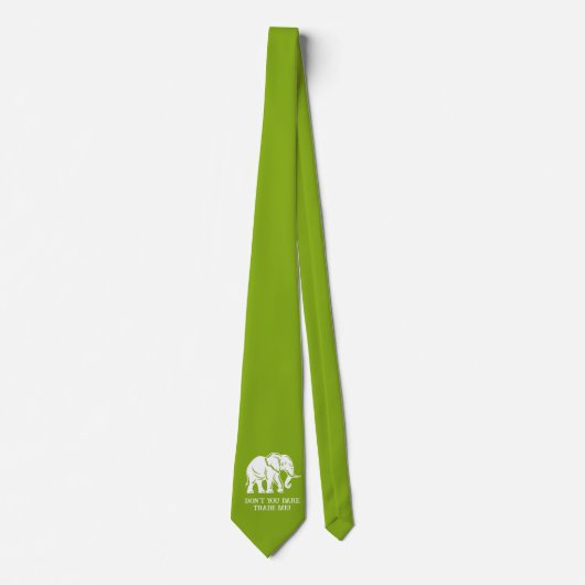 White Elephant Gag Gift Stropdas (Voorkant)