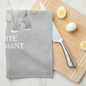 White Elephant Gag Gift Theedoek (Quarter Fold)