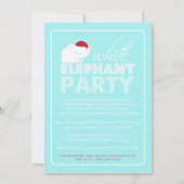 White Elephant Gift Exchange Holiday Party Kaart (Voorkant)