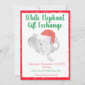 White Elephant Gift Exchange Invitation Aankondiging (Voorkant)
