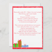 White Elephant Gift Exchange Invitation Aankondiging (Achterkant)