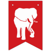 White Elephant Gift Exchange Kerstparty Vlaggetjes (Eerste vlag)