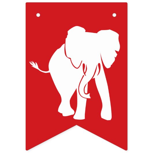 White Elephant Gift Exchange Kerstparty Vlaggetjes (Derde vlag)