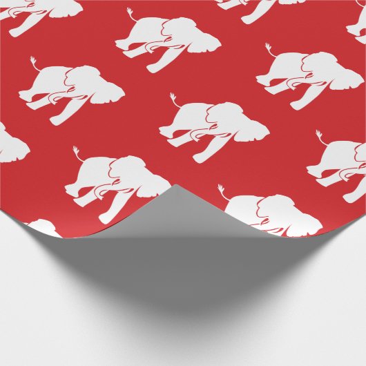 White Elephant Gift Exchange-kerstspel Cadeaupapier (Hoek)