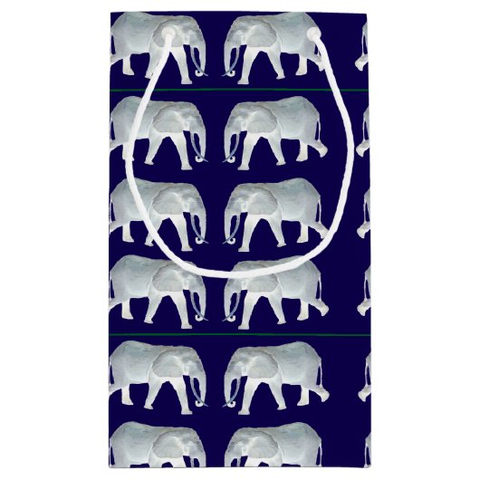 White Elephant Gift Exchange Klein Cadeauzakje (Achterkant)