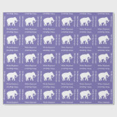 White Elephant Gift Exchange Party Cadeaupapier (Vlak)