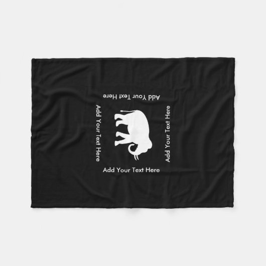 White Elephant Gift Exchange Party Fleece Deken (Voorkant (Horizontaal))