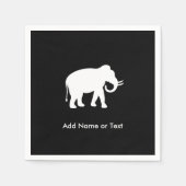 White Elephant Gift Exchange Party Servetten (Voorkant)