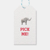 White Elephant Gift Label Cadeaulabel (Voorkant)