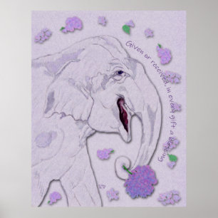 White Elephant Gift Poster