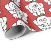 White Elephant Gift Wrap Cadeaupapier (Rol Hoek)
