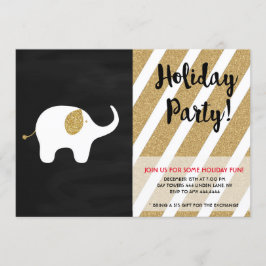 White Elephant Holiday Kerstmis Exchange Kaart