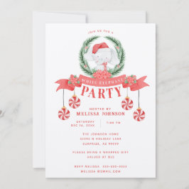 White Elephant-kerstcadeauuitwisseling Kaart