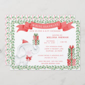 White Elephant-kerstcadeauuitwisseling Kaart (Voorkant / Achterkant)