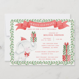 White Elephant-kerstcadeauuitwisseling Kaart