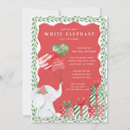 White Elephant-kerstcadeauuitwisseling Kaart