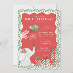 White Elephant-kerstcadeauuitwisseling Kaart
