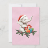 White Elephant-kerstcadeauuitwisseling Kaart (Achterkant)