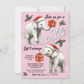 White Elephant-kerstcadeauuitwisseling Kaart (Voorkant)
