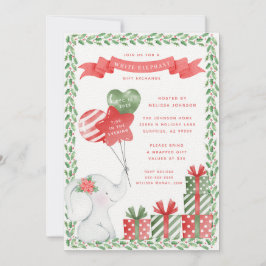 White Elephant-kerstcadeauuitwisseling Kaart