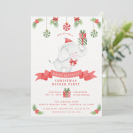White Elephant-kerstcadeauuitwisseling Kaart
