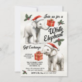White Elephant-kerstcadeauuitwisseling Kaart (Voorkant)